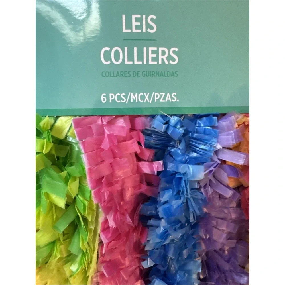 Lot of 6 Leis/ Hawaiian Necklaces/ Luau Party